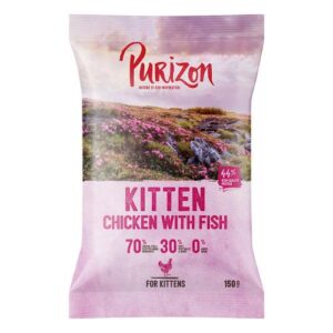 Purizon karmy suche dla kota w opakowaniach próbnych - Kitten, kurczak i ryba, 150 g