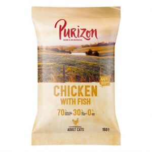 Purizon karmy suche dla kota w opakowaniach próbnych - Adult, kurczak i ryba, 150 g