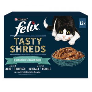 Megapakiet Felix Tasty Shreds, 44 x 80 g - Wiejskie smaki