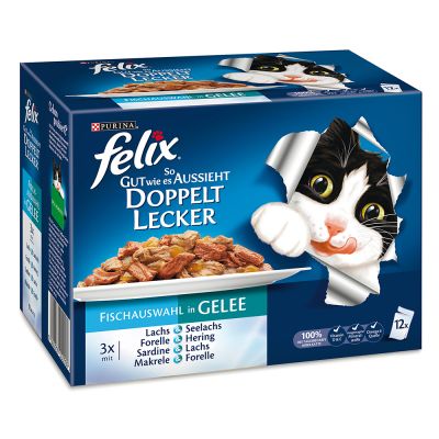 Felix Fantastic 2 smaki (So gut...), 12 x 100 g - Mięsny Mix